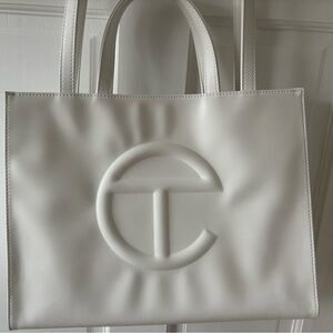 Telfar Medium Shopping Bag - White